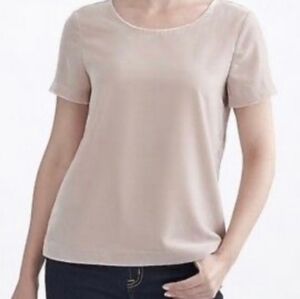 J. Crew Factory Blush Velvet Tee